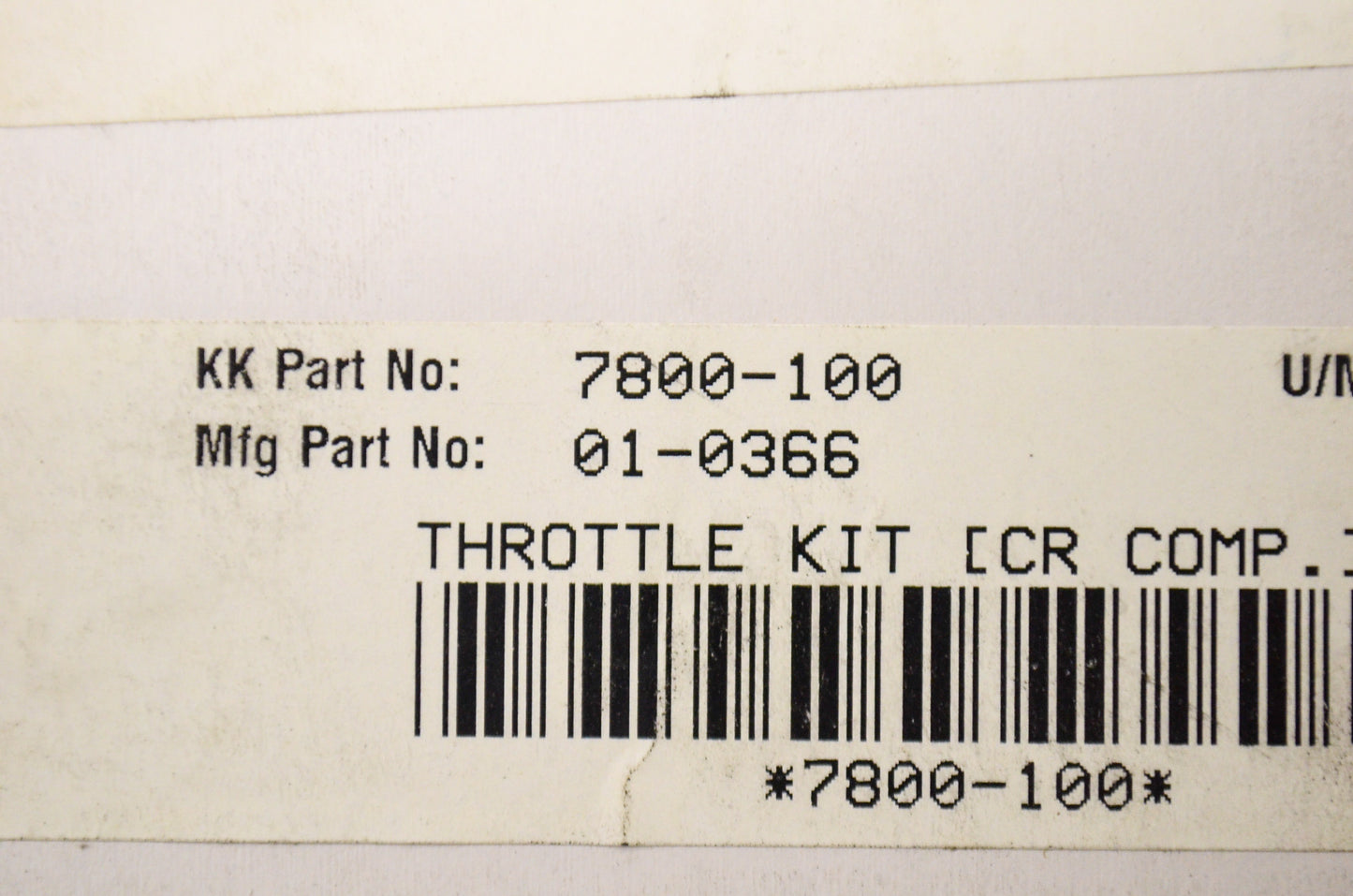 Motion Pro 01-0366 Throttle Kit Kawasaki NOS