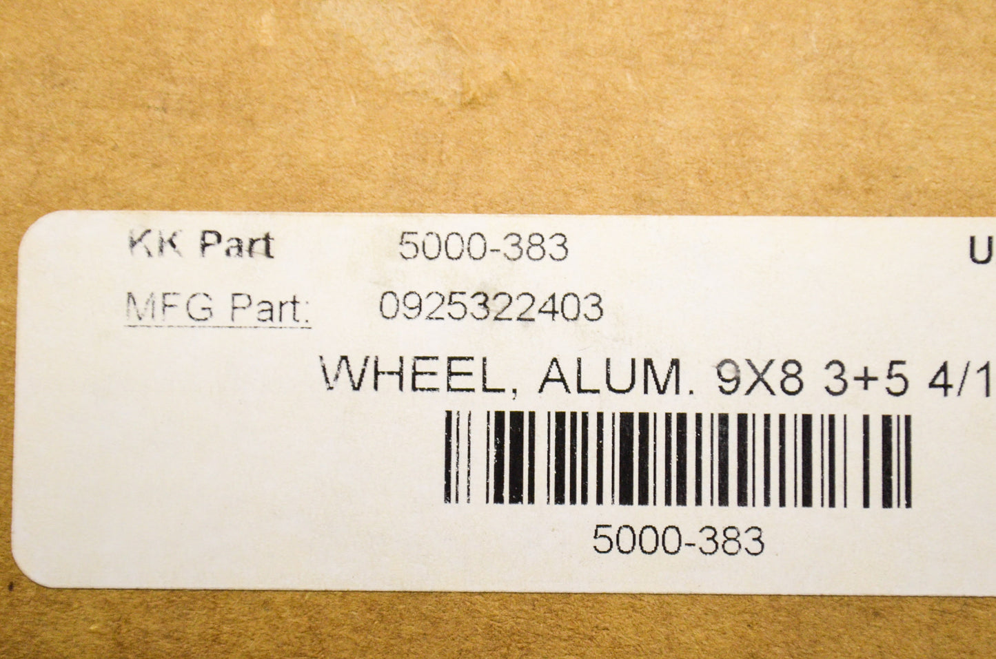 ITP 0925322403, T924115 9x8 Aluminum Wheel NOS