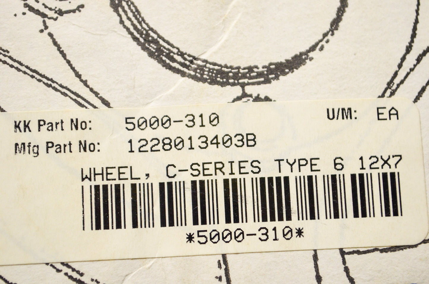 New ITP C-Series Type 6 12x7 4x137 Wheel Qty 2 NOS