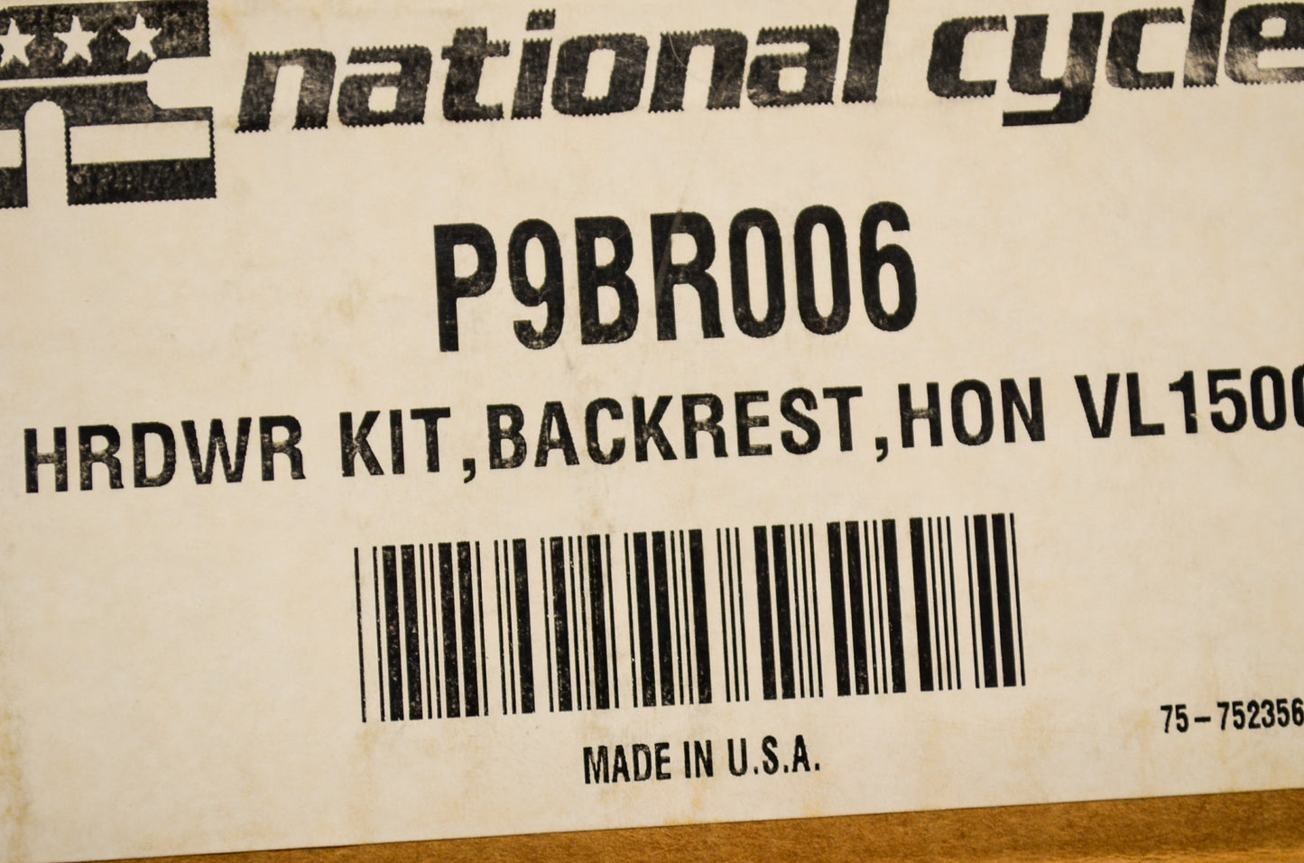 New National Cycle Backrest Kit NOS