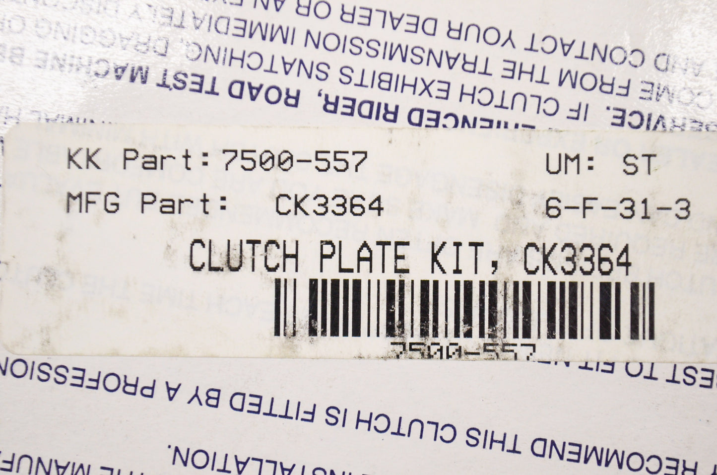 EBC CK3364 Clutch Plate Kit NOS