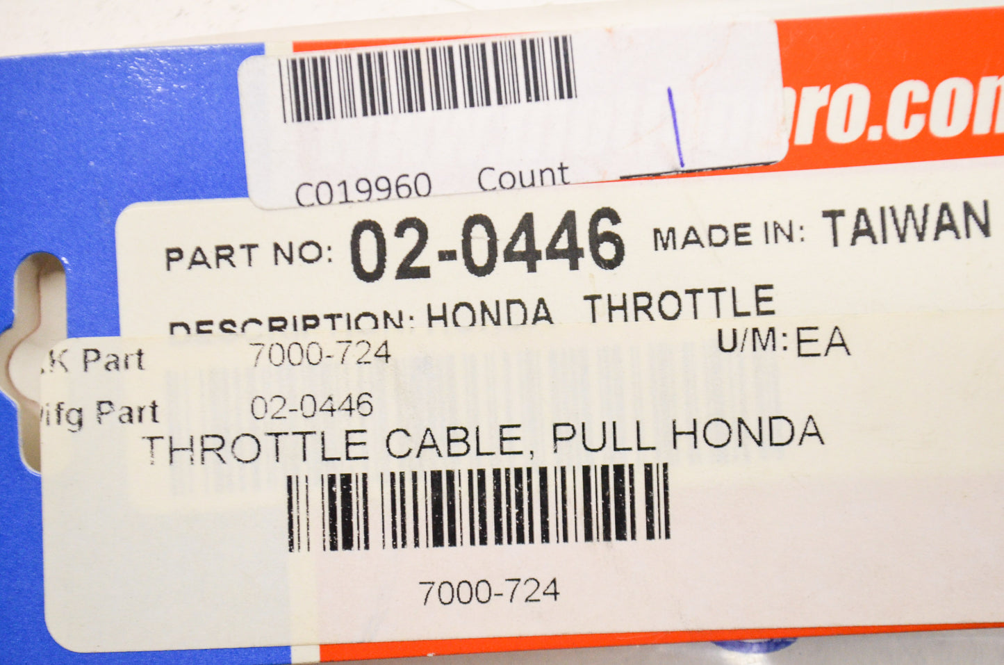 Motion Pro 02-0446 Throttle Cable NOS