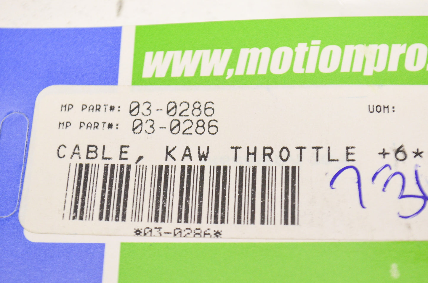 Motion Pro 03-0286 Throttle Cable NOS