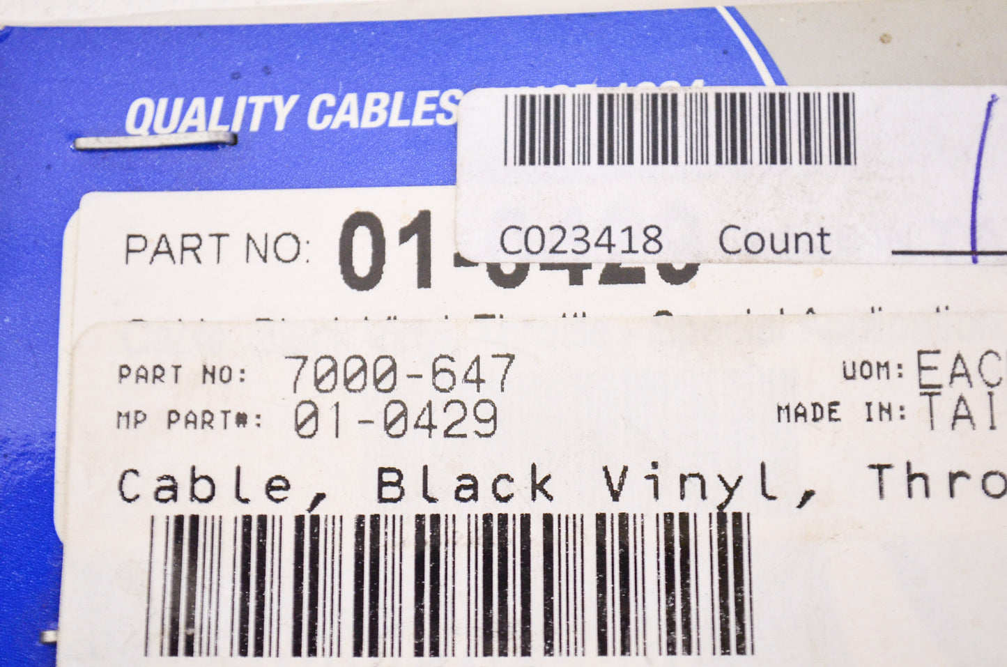 Motion Pro 01-0429 Throttle Cable NOS