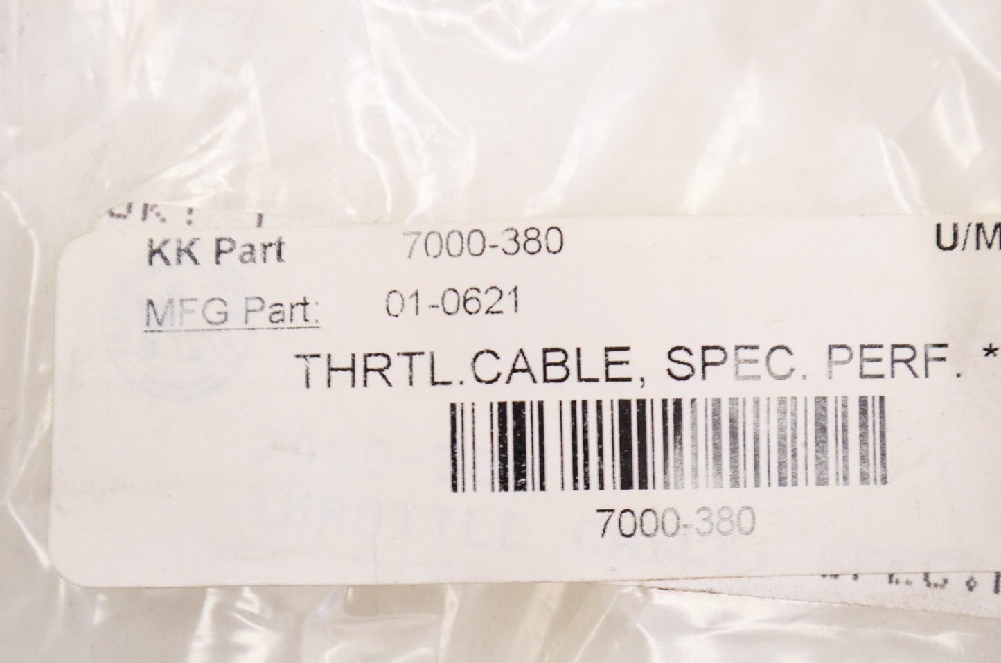 New Motion Pro Throttle Cable NOS