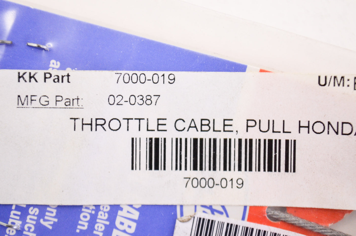 New Motion Pro Throttle Cable NOS
