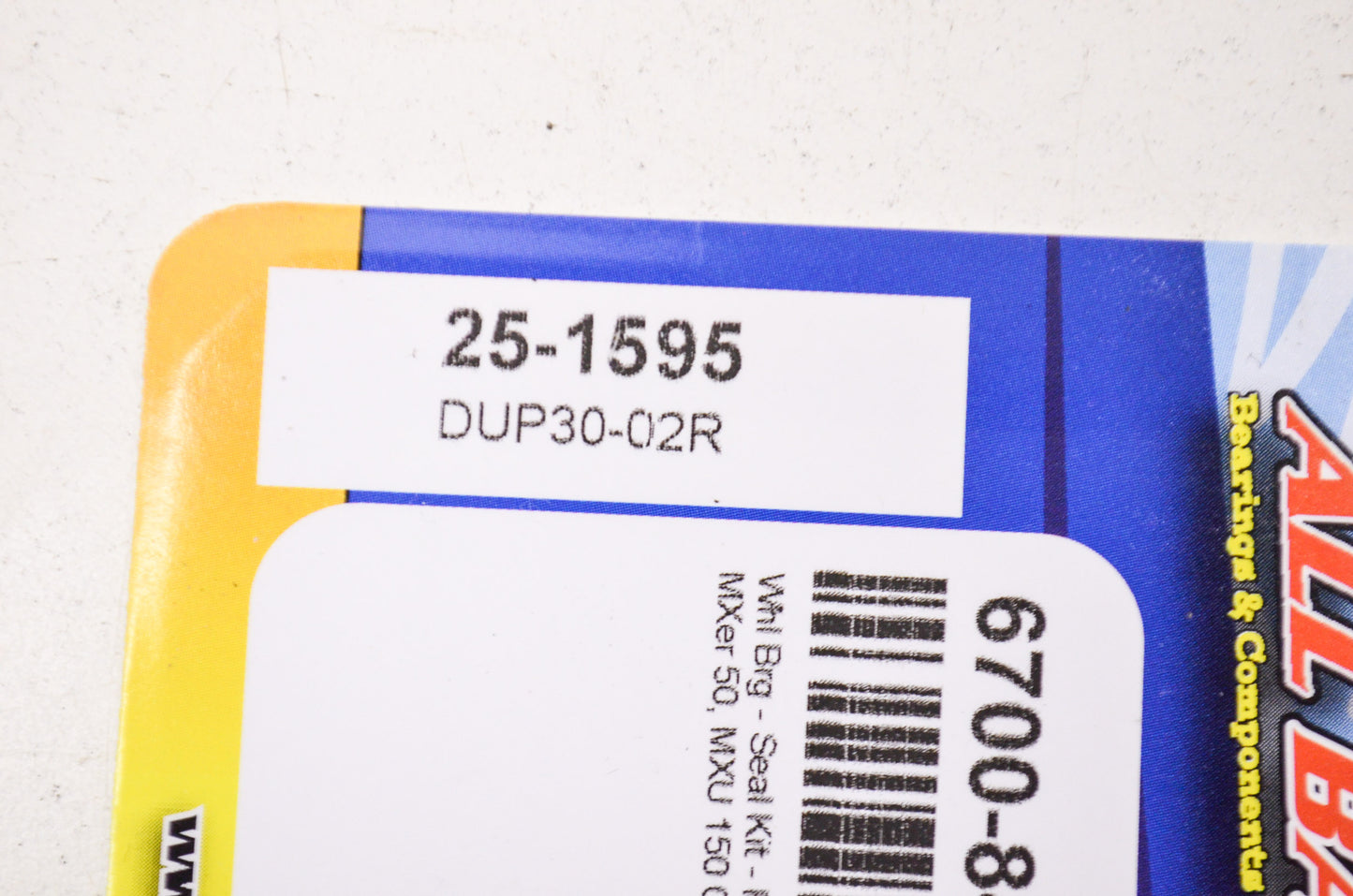 All Balls 25-1595 Wheel Bearing Seal Kit NOS