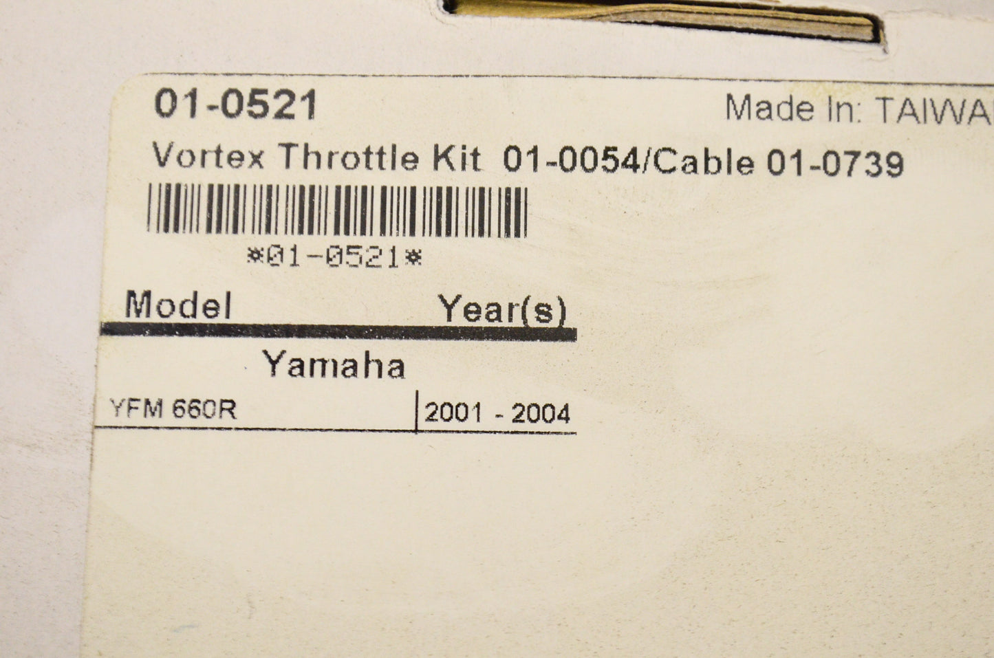 Motion Pro 01-0521, 7800-144 Vortex Throttle Kit NOS