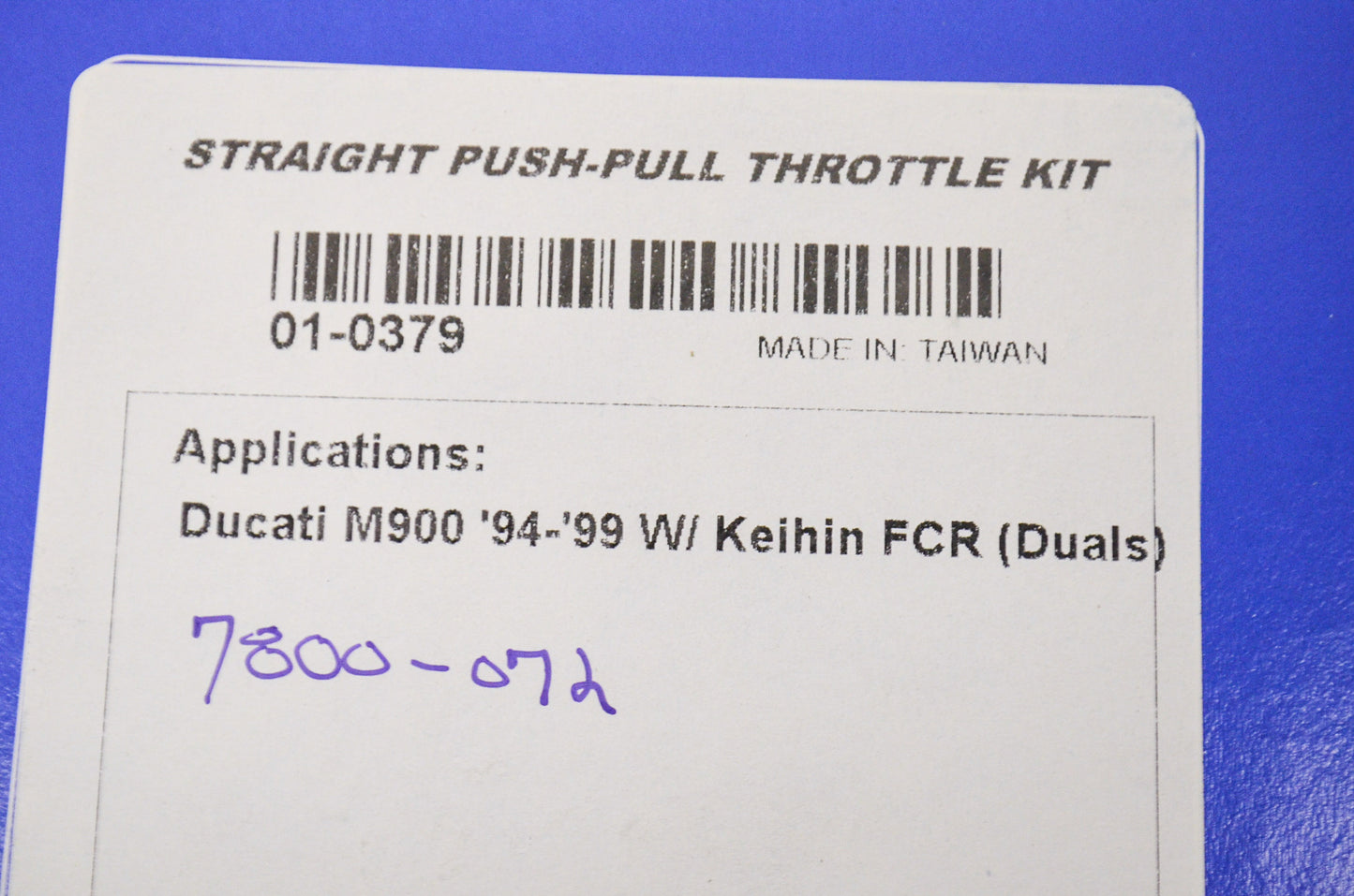 Push-Pull Throttle Kit NOS