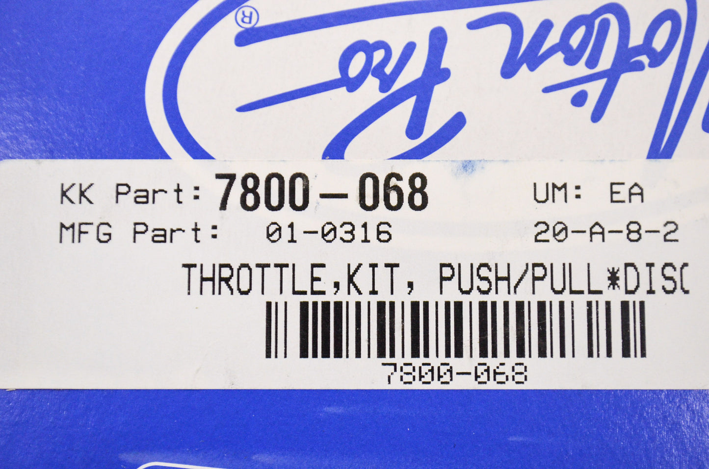 New Motion Pro Push-Pull Throttle Kit NOS