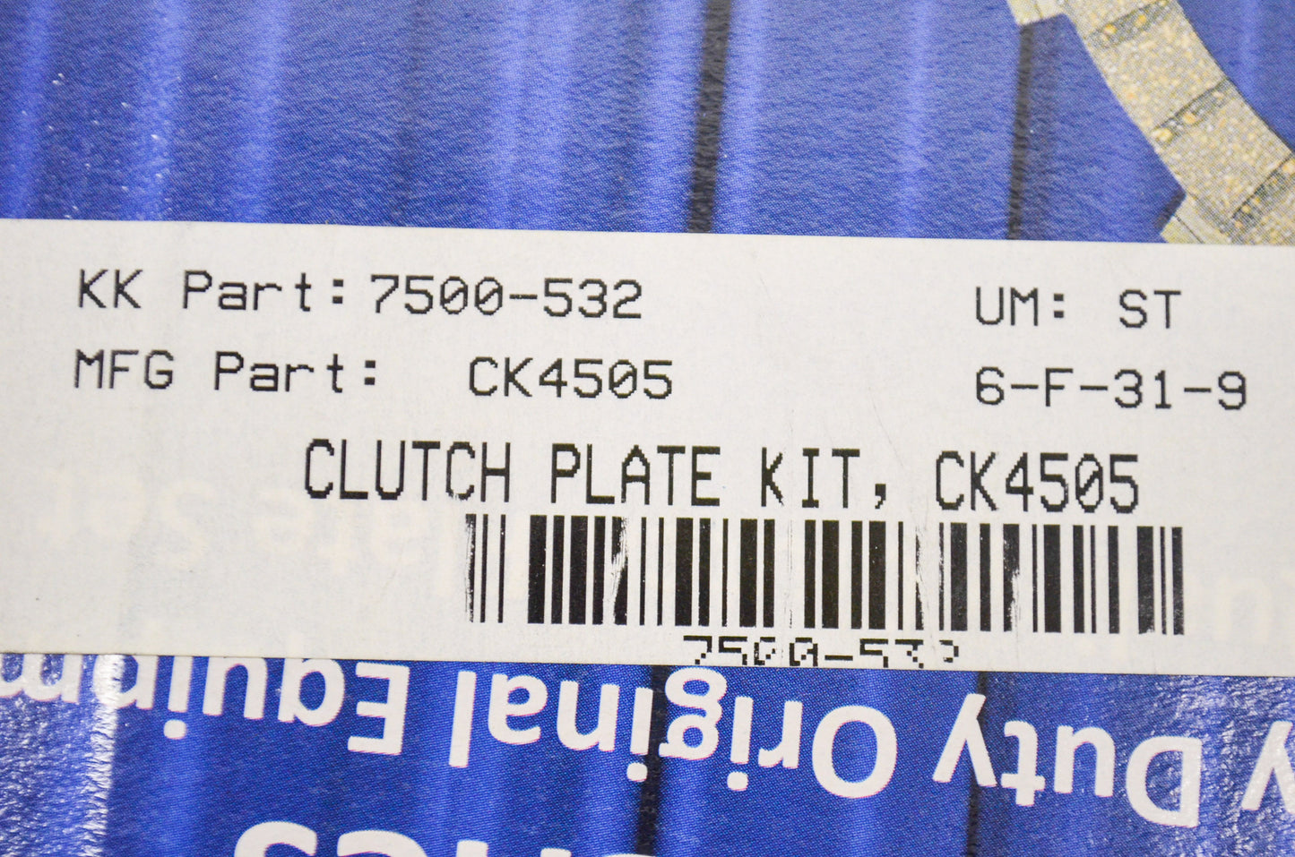EBC CK4505, 7500-532 Clutch Plate Kit NOS