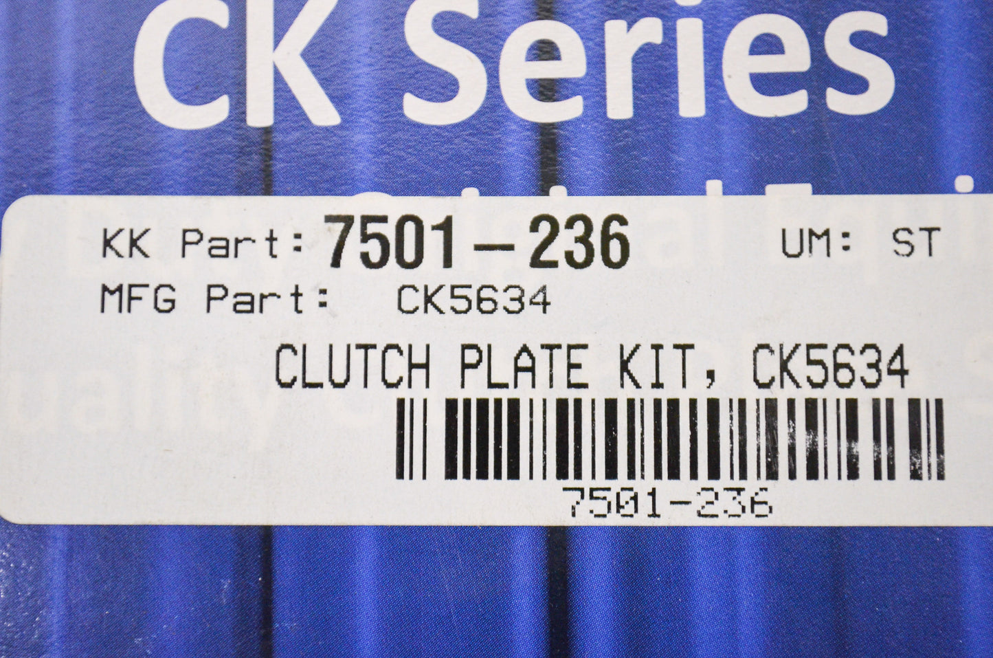EBC CK5634, 7501-236 Clutch Plate Kit NOS