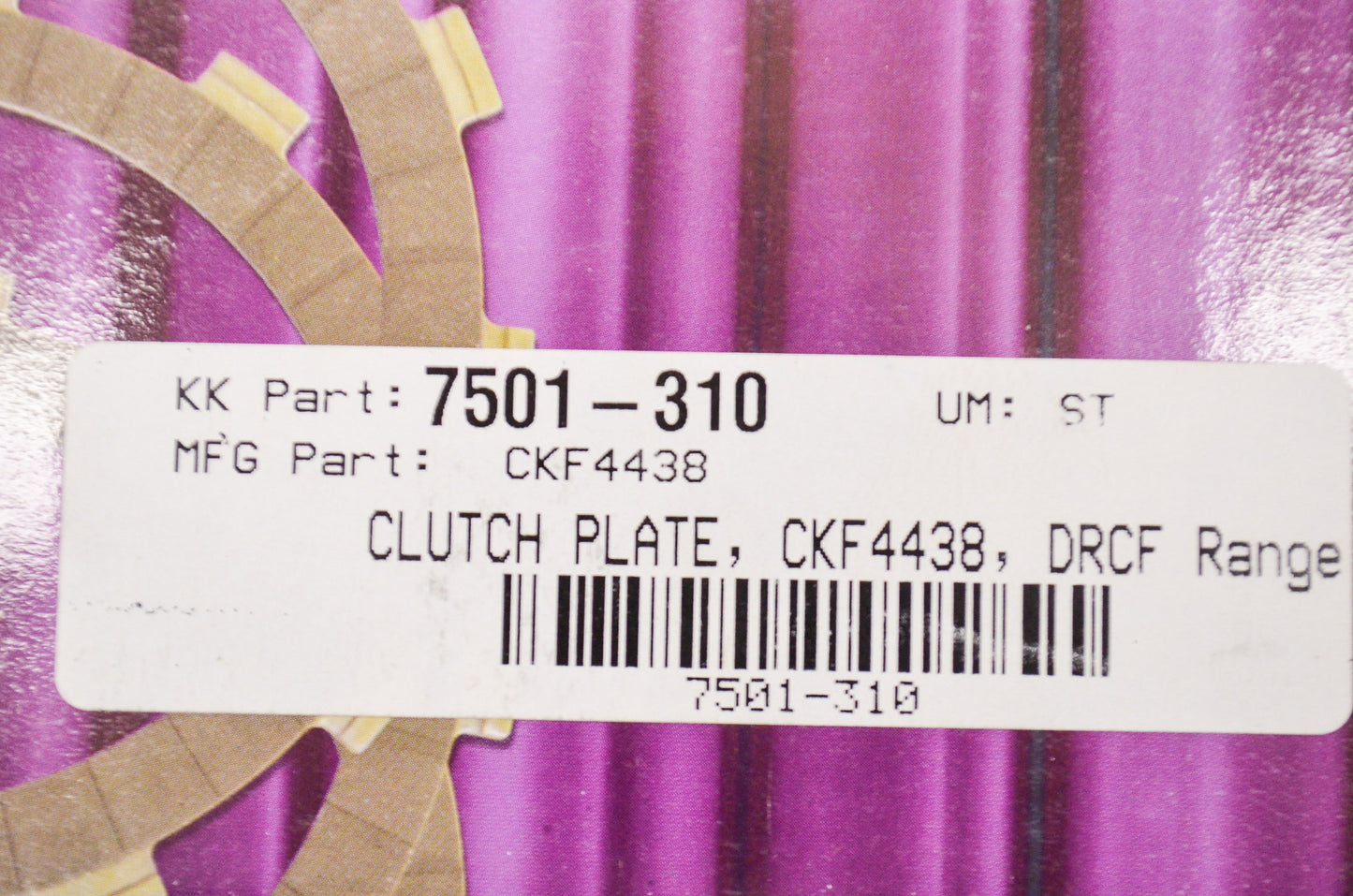 EBC CKF4438, 7501-310 Carbon Fiber Clutch Plate Kit NOS