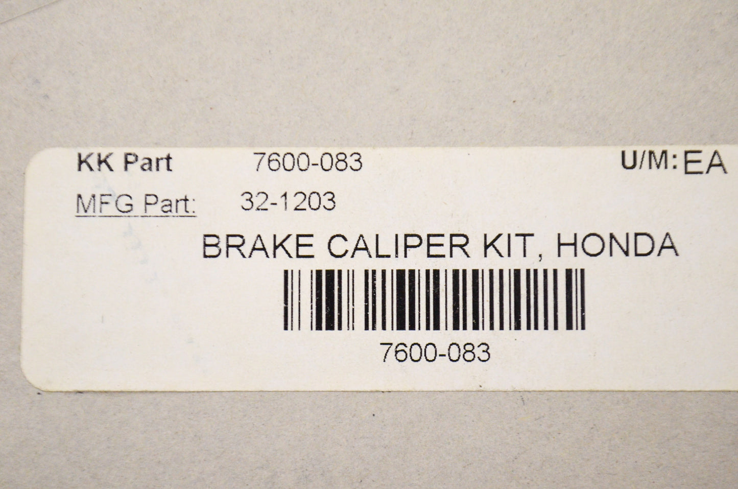 New K&L Brake Caliper Rebuild Kit NOS