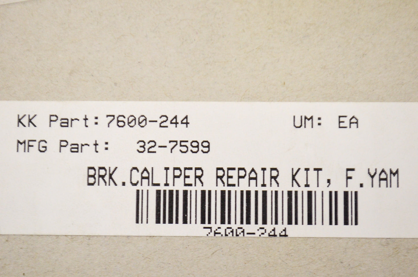 New K&L Brake Caliper Rebuild Kit NOS