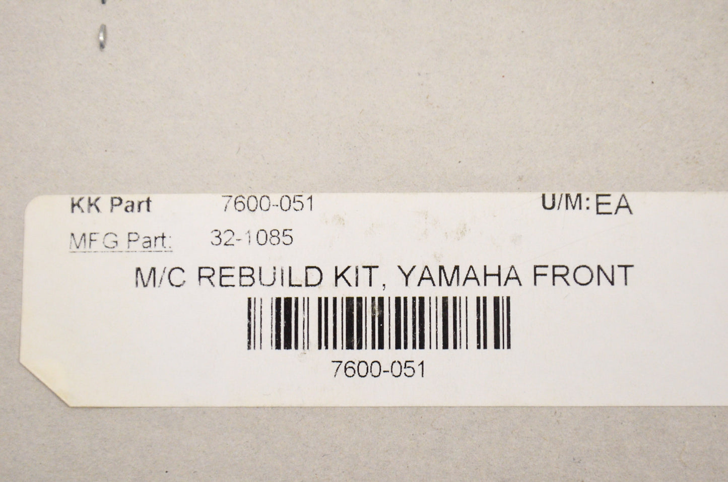 New K&L Master Cylinder Rebuild Kit NOS