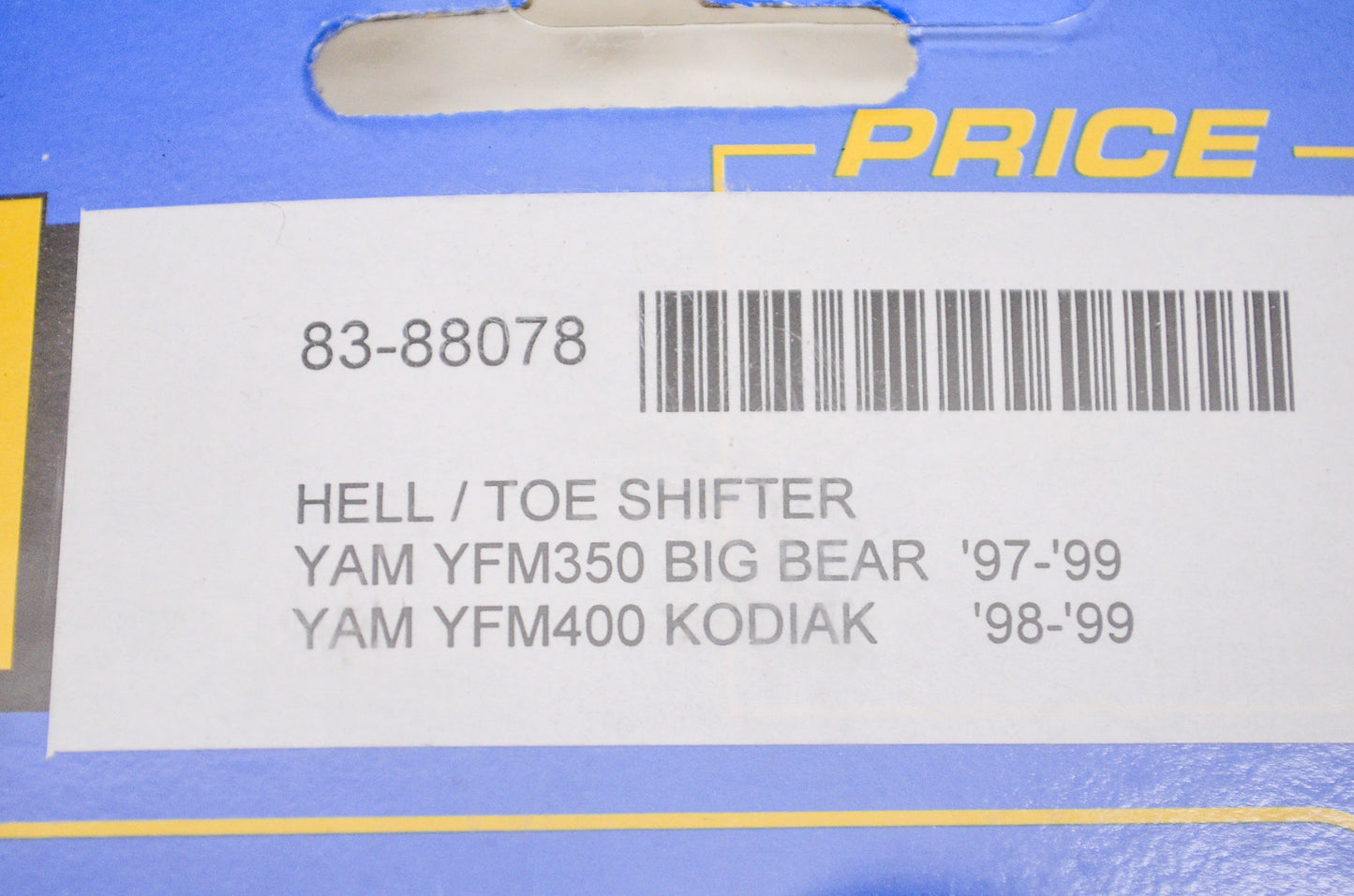 Heel Toe Shifter Fits '97-'99 Yamaha YFM350 Big Bear '98-'99 YFM400 Kodiak. NOS