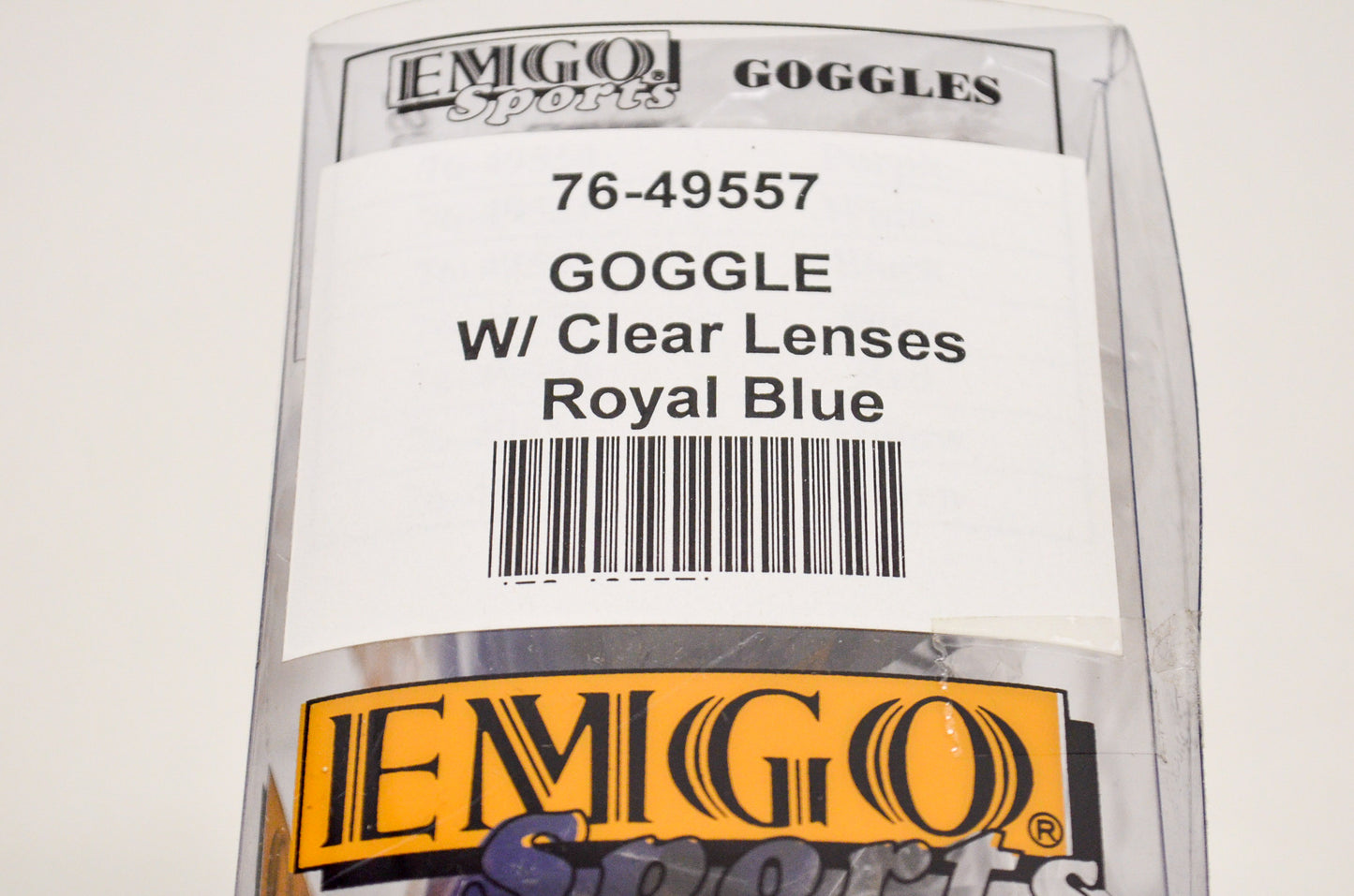 EMGO 76-49557, 1200-928 Royal Blue Goggle with Clear Lens NOS