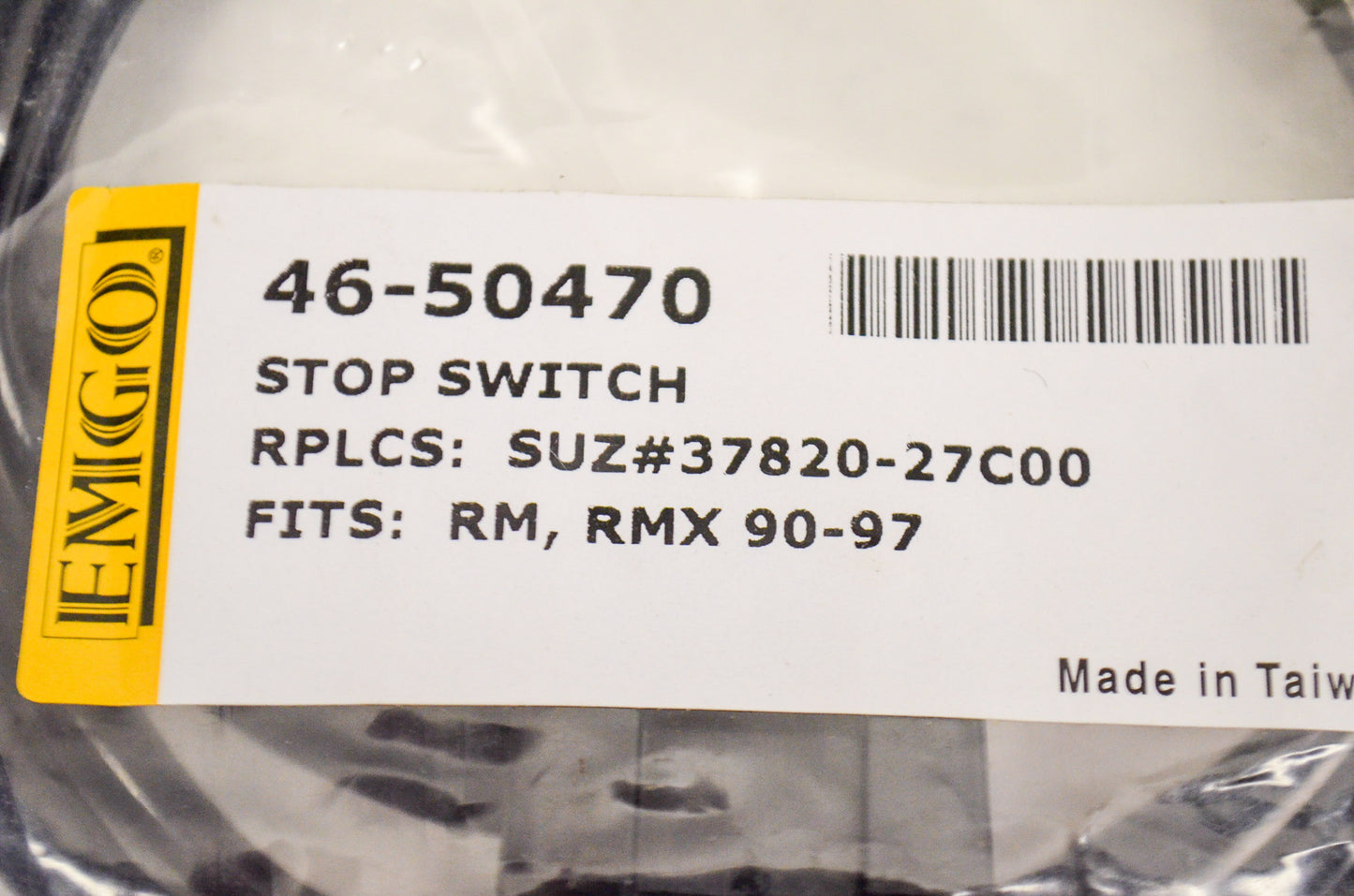 Engine Stop Switch Suzuki RM/RMX 90-97 NOS