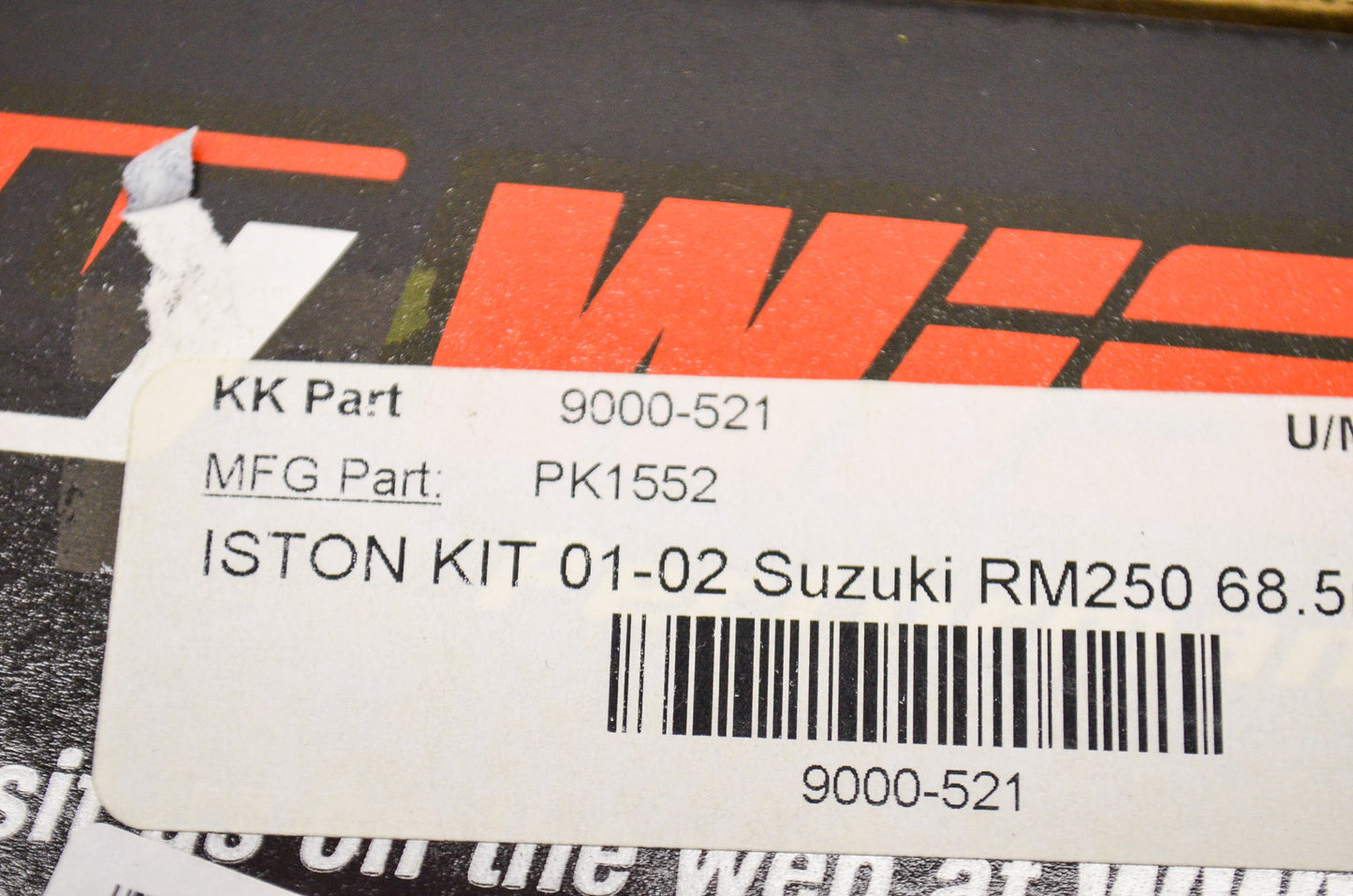Wiseco PK1552 Top End Kit 68.5mm 01-02 Suzuki RM250 NOS