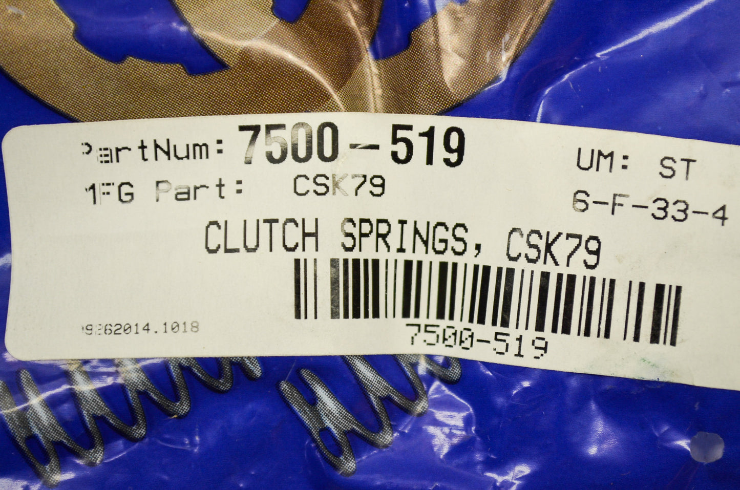 EBC 7500-519, CSK79 Clutch Springs Qty 6 NOS