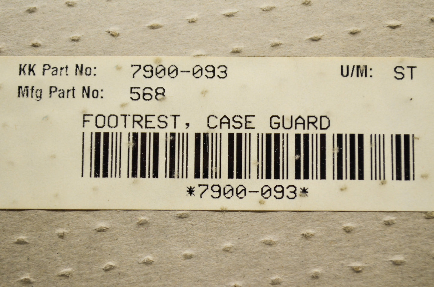 Rubber Foot Pad Kit 7/8-1' NOS
