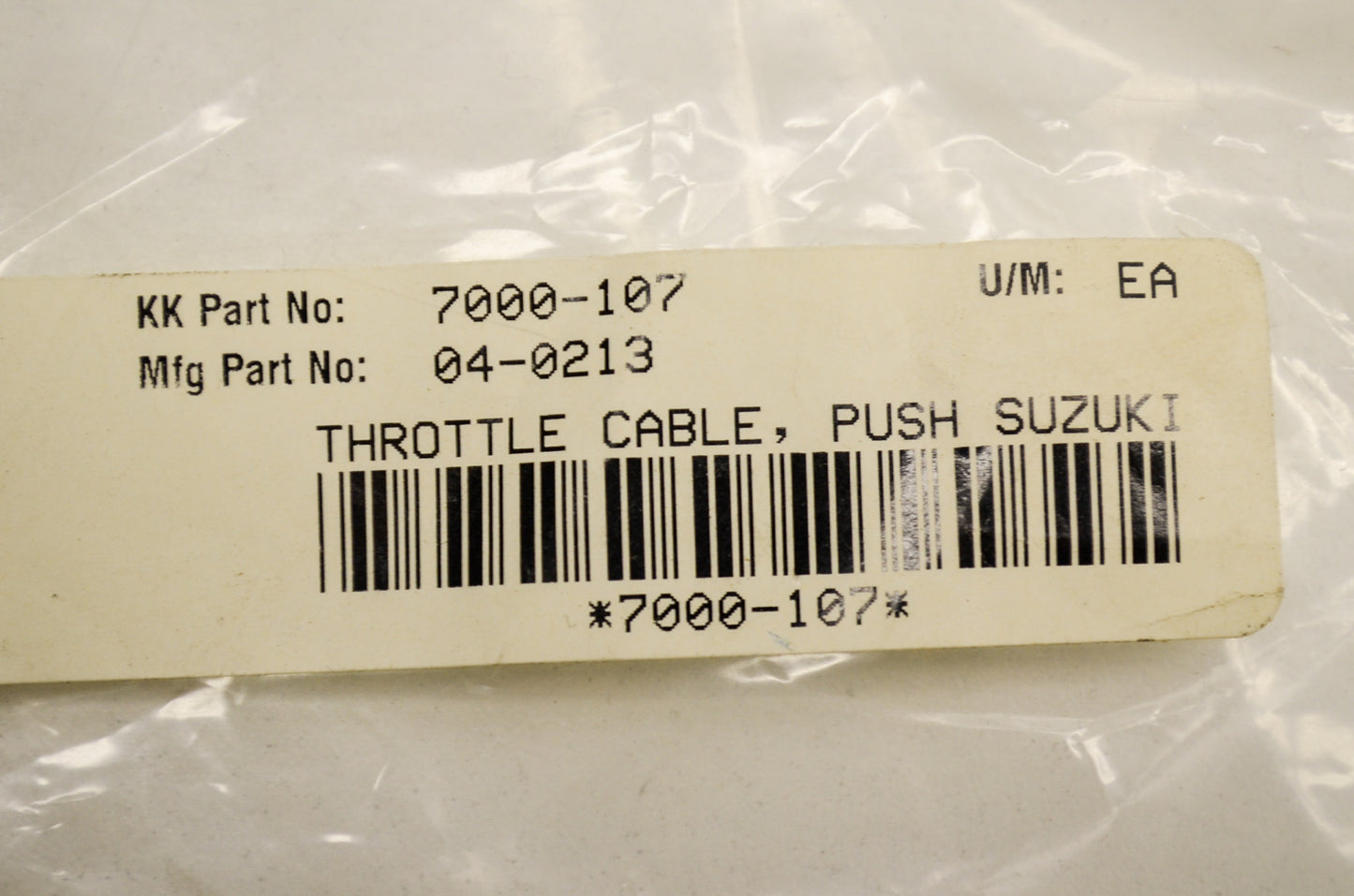 New Motion Pro Throttle Cable Suzuki NOS