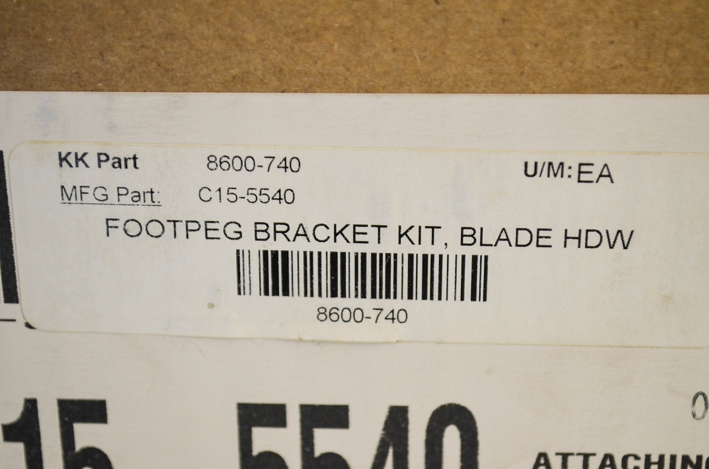 New Cycle Country Footpeg Bracket Kit Yahama NOS