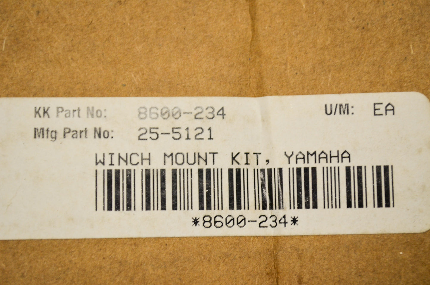 New Cycle Country Winch Mount Kit Yamaha NOS