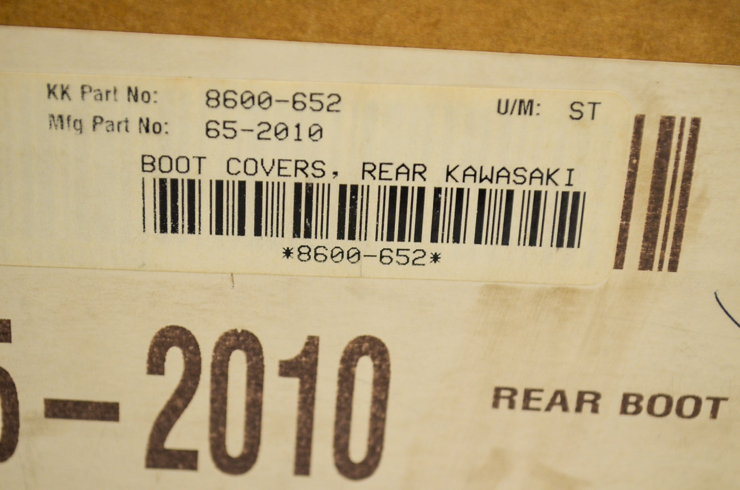 Cycle Country 8600-652, 65-2010 Rear Boot Guard Kawasaki NOS