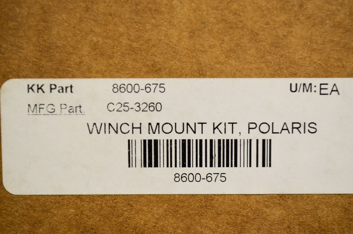 New Cycle Country Winch Mount Kit Polaris NOS