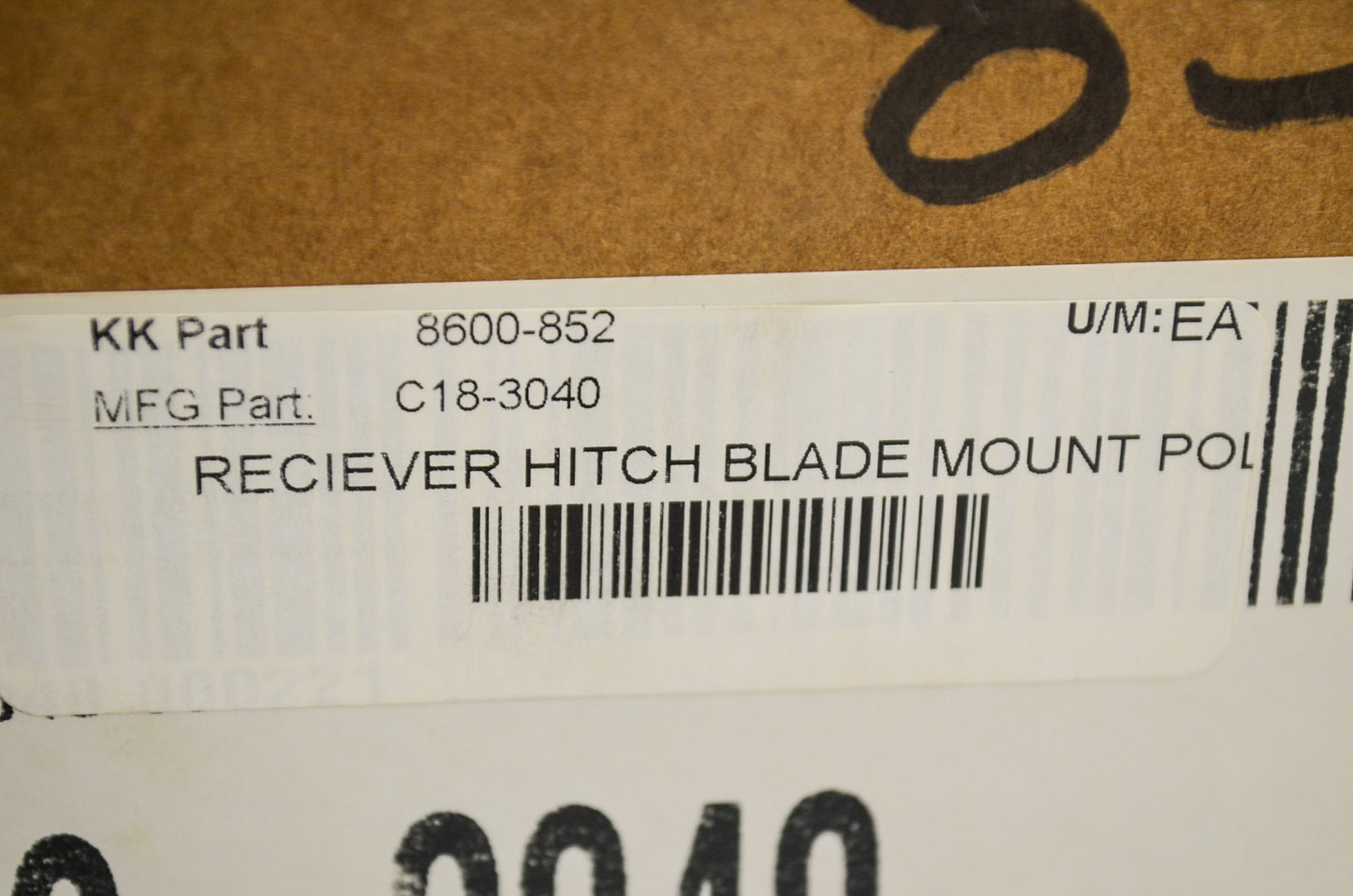 Cycle Country 8600-852, 18-3040, C18-3040 Blade Mount Kit Polaris Ranger NOS