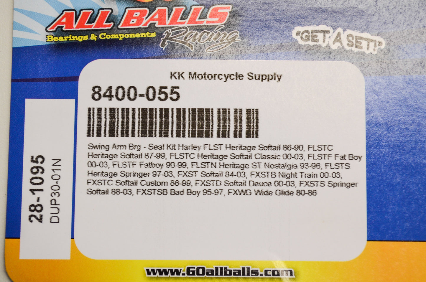 All Balls 28-1095 Swing Arm Bearing Seal Kit NOS