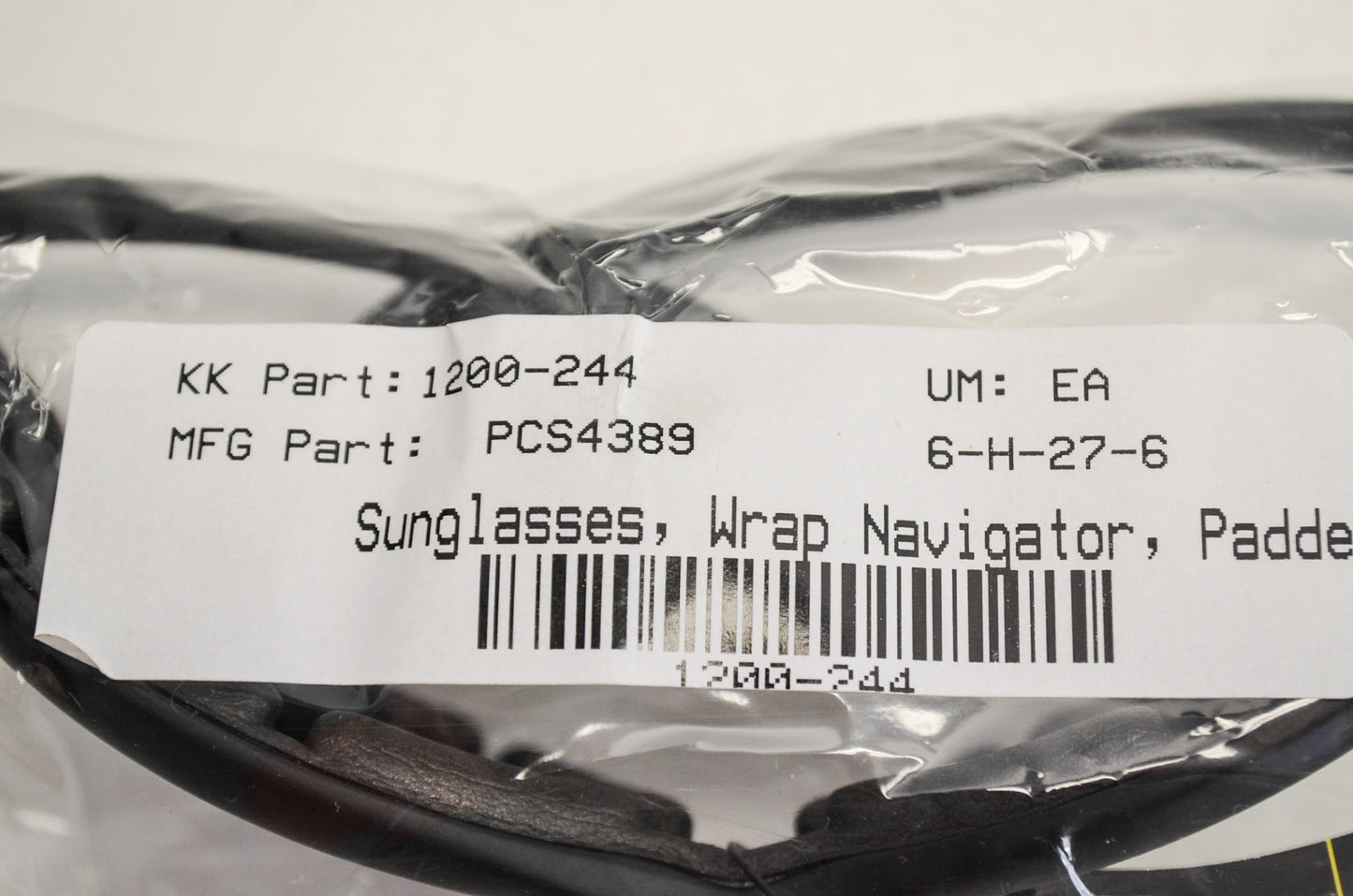 Wrap Navigator Polarized Padded Sunglasses NOS