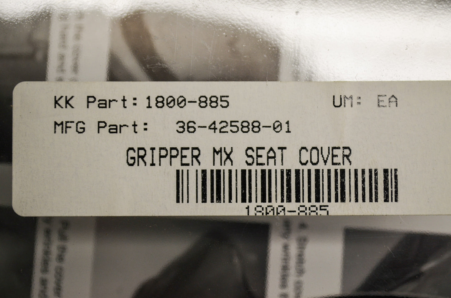 Gripper MX Seat Cover Black NOS
