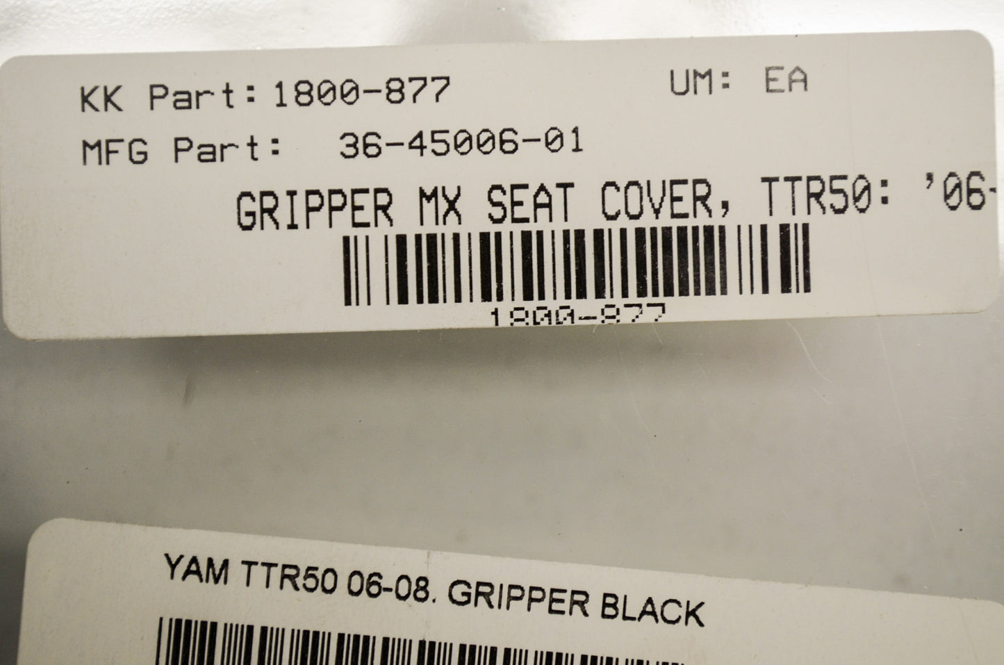 QuadWorks 1800-877, 36-45006-01 Gripper MX Seat Cover Black NOS
