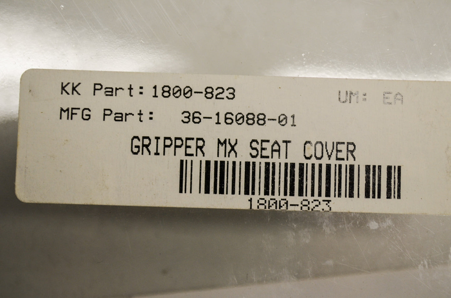 Gripper MX Seat Cover Black NOS