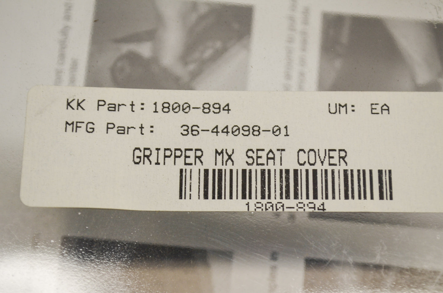 Cycle Works 1800-894, 36-44098-01 Gripper MX Seat Cover Black NOS