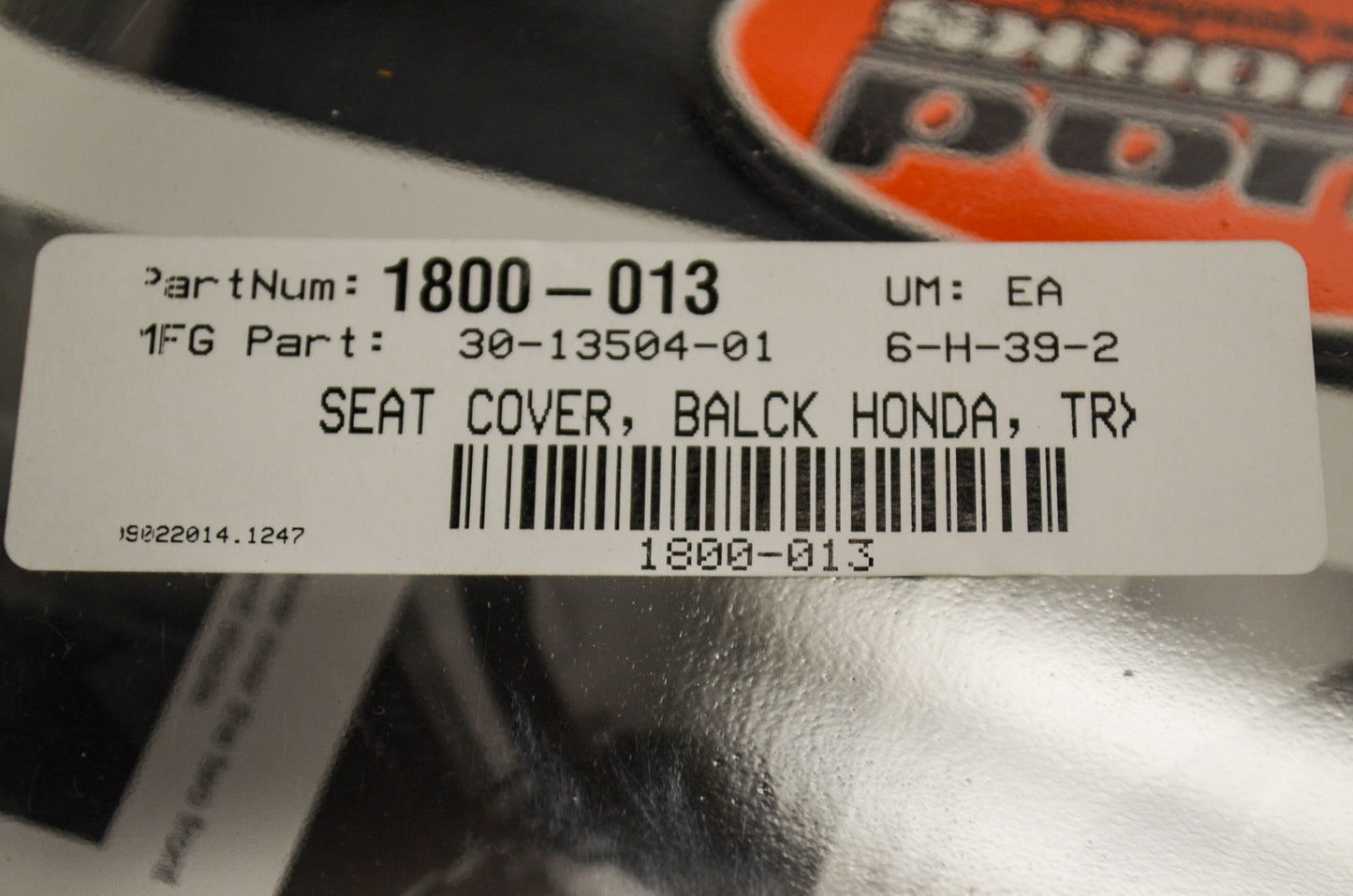 QuadWorks 1800-013, 30-13504-01 Seat Cover Black NOS