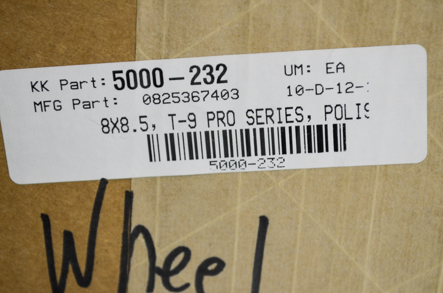 New Industrial Tire Products T-9 Pro Series Wheel 8x8.5 Polished NOS