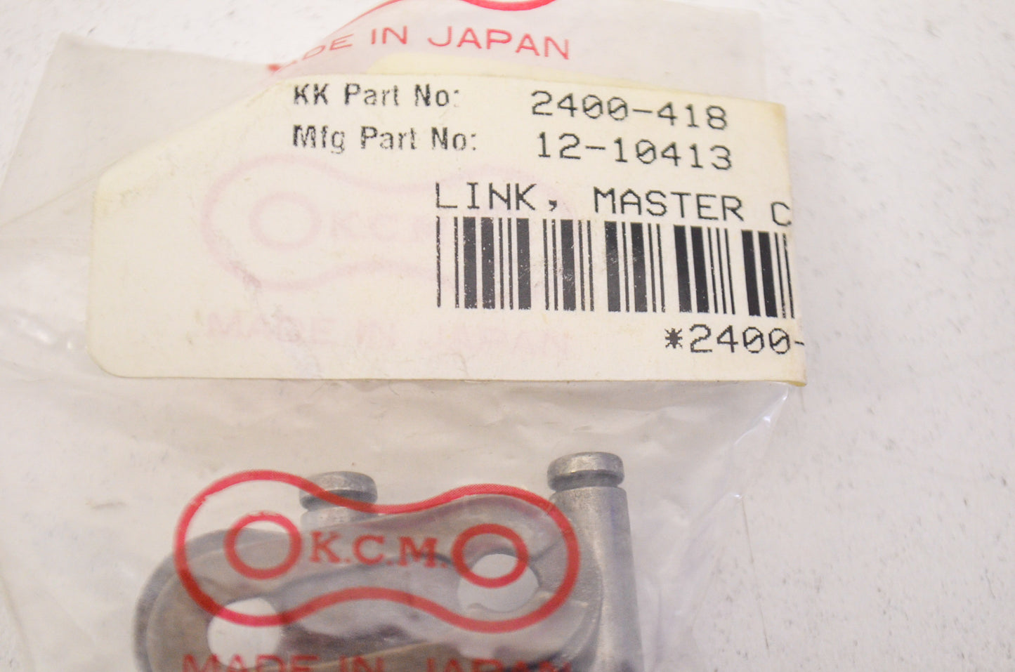 Cycle Pro 2400-418, 12-10413 KCM Master Connecting Link 630 NOS