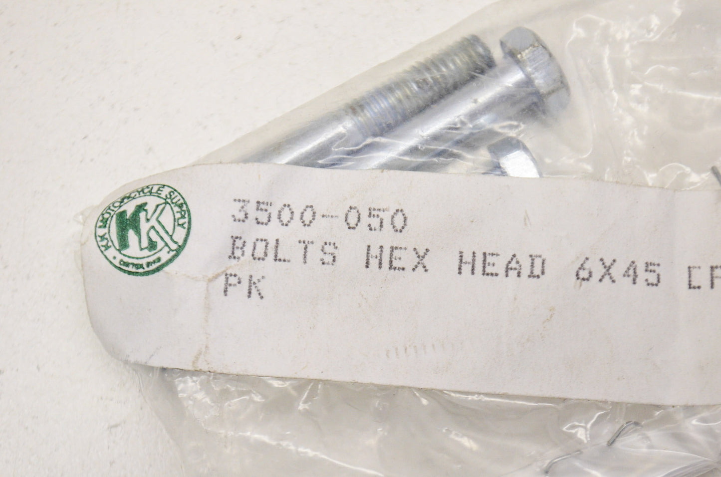 KK 3500-050 Hex Head Bolts 6x45 Qty 3 NOS