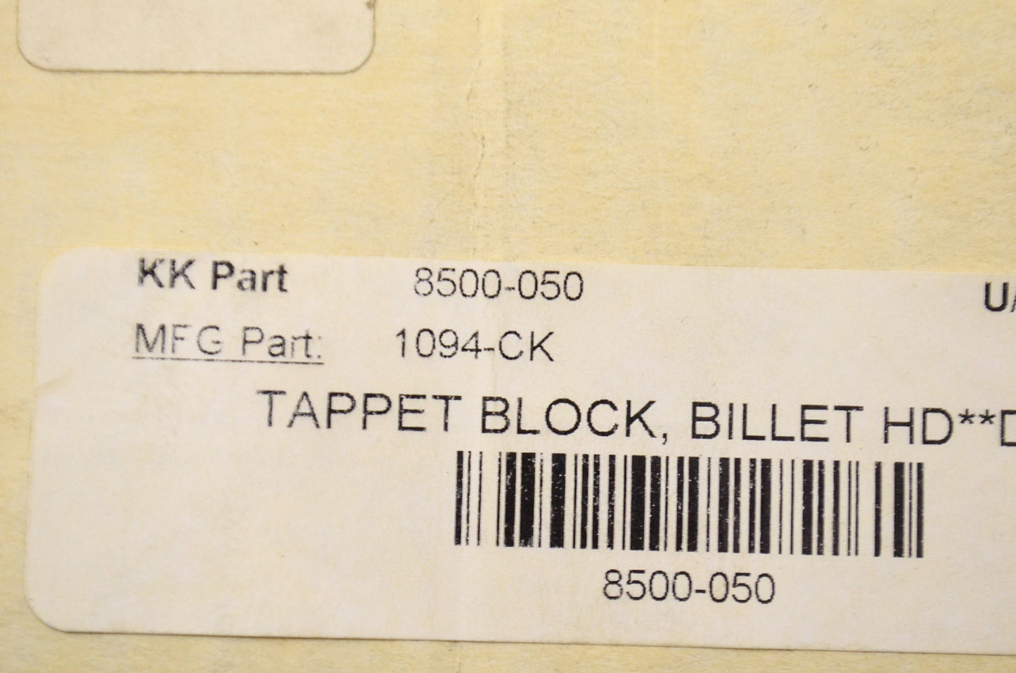 Billet Tappet Block Kit NOS