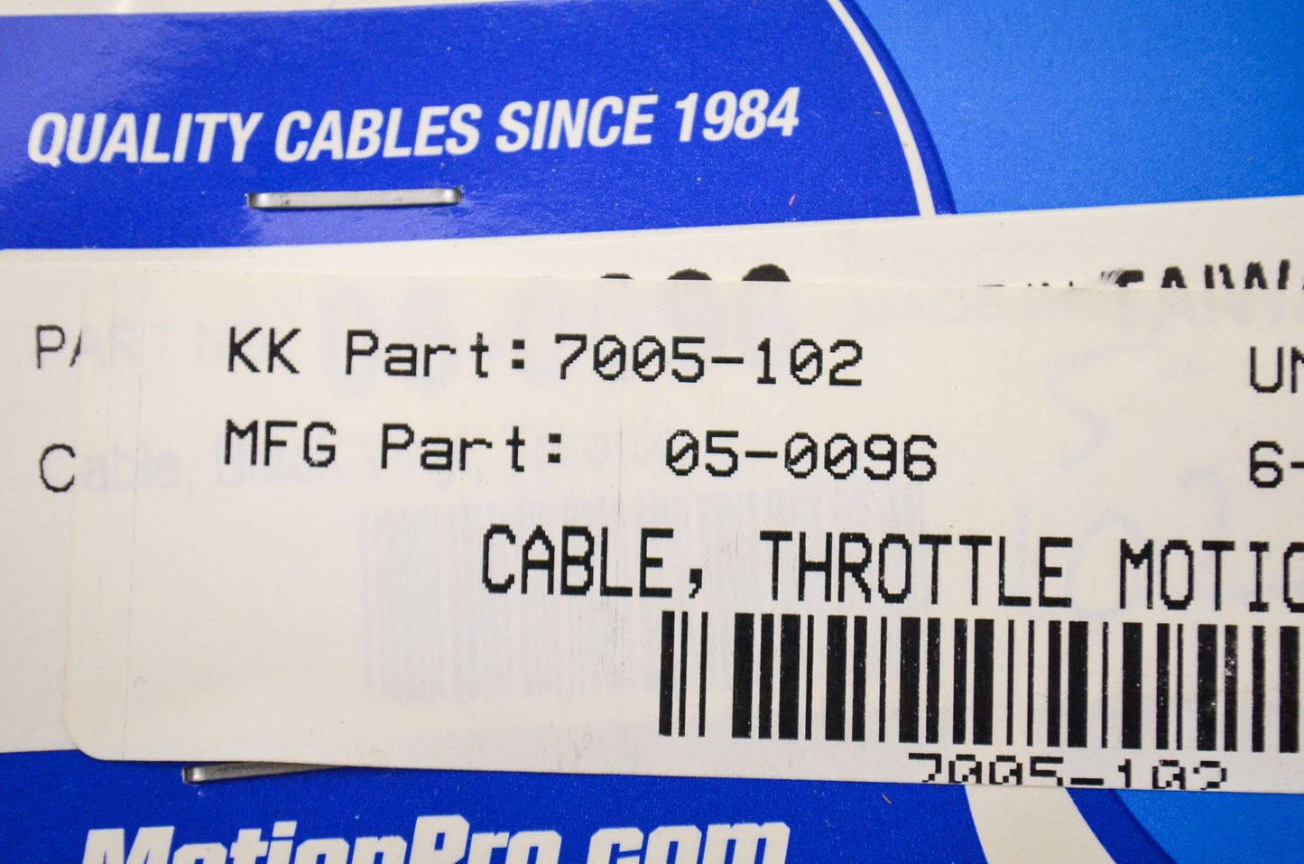New Motion Pro Throttle Cable