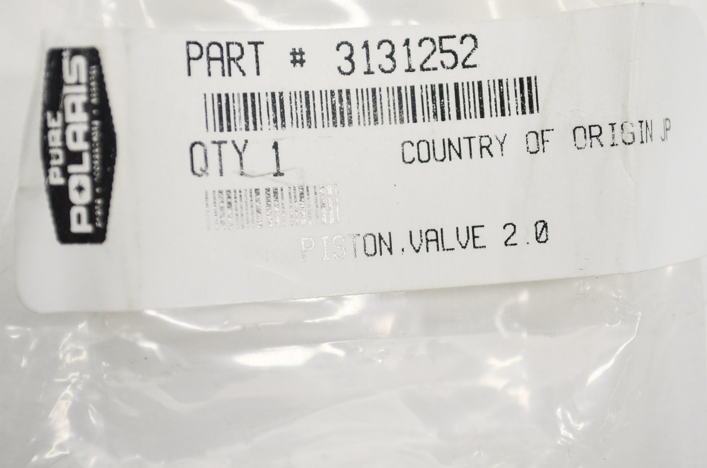 OEM Polaris 3131252 Piston Valve 2.0 NOS