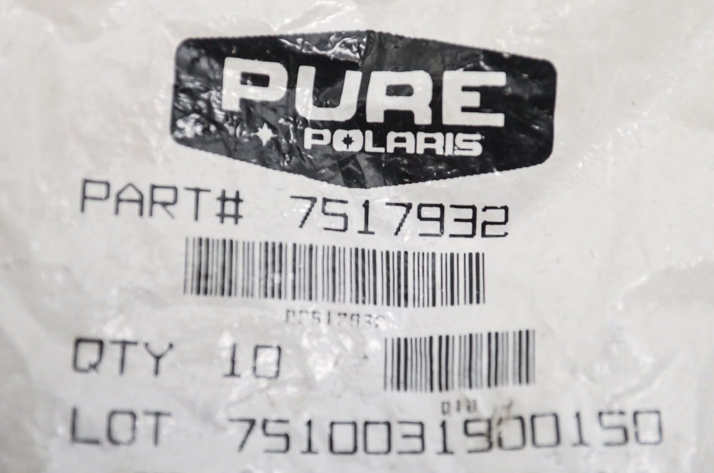 OEM Polaris 7517932 Screw M6X1.0X50.0 HX/FL-YD Qty 5 NOS