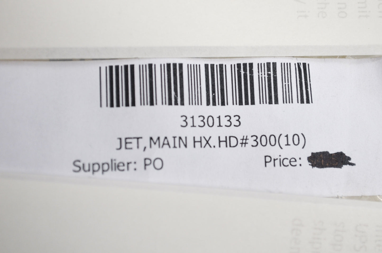 OEM Polaris 3130133 Hex Head Main Jet #300 NOS