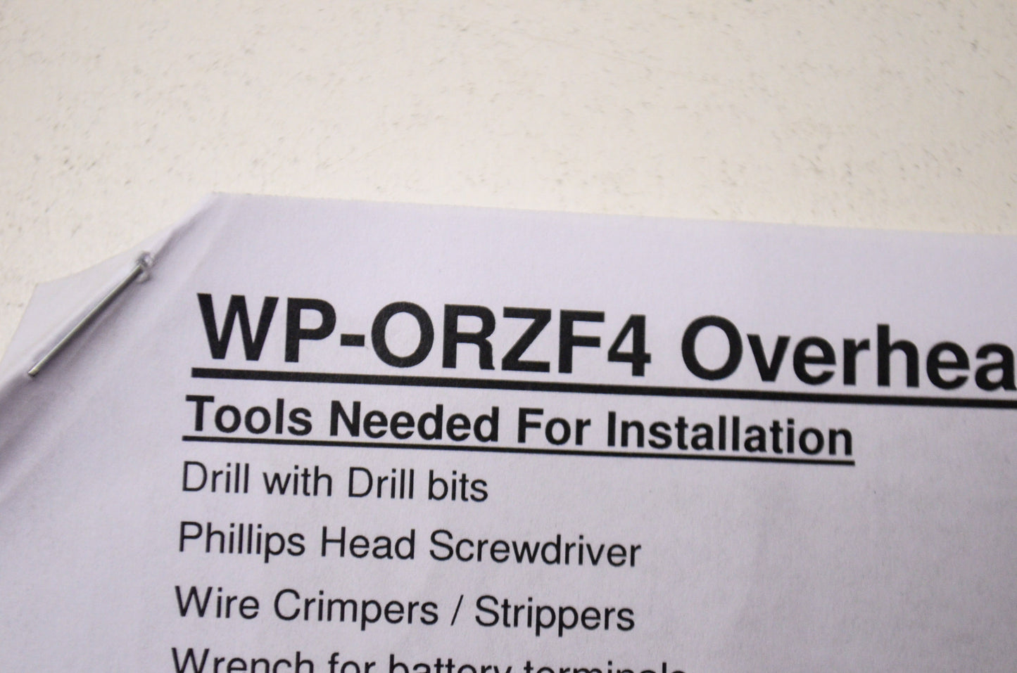 Overhead Speaker System NOS