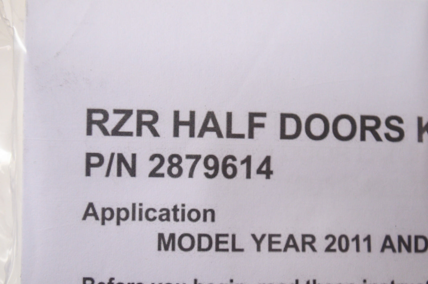 Half Door Kit NOS