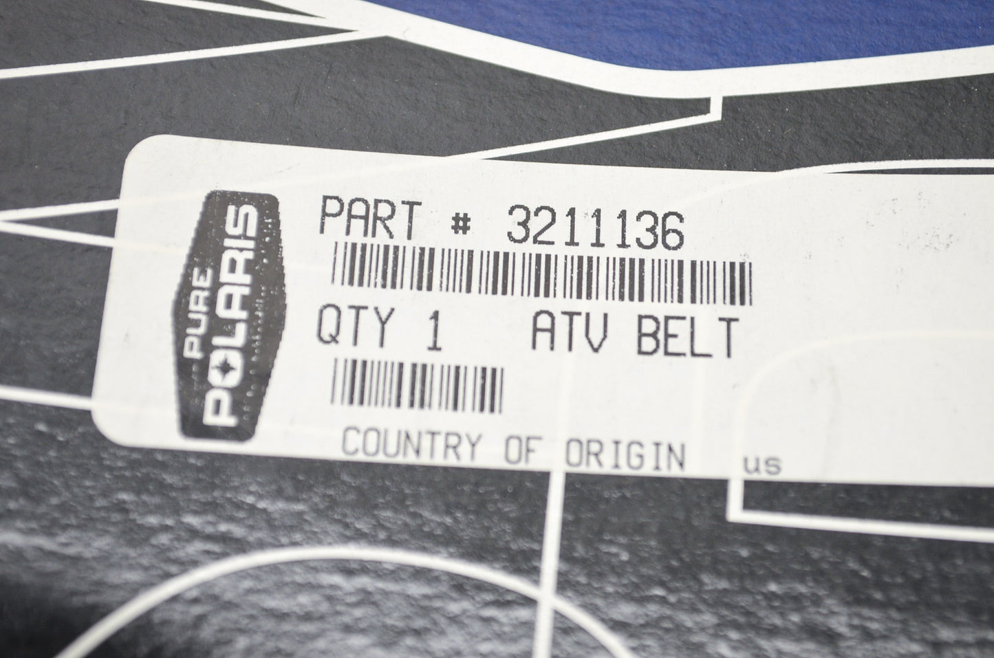 New OEM Polaris 3211136 Drive Belt NOS